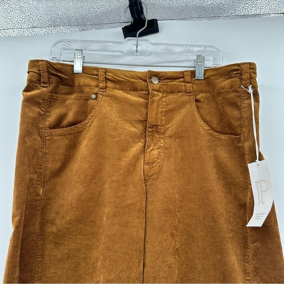 NEW The Adi Mid-Rise Relaxed Flare Jeans by Pilcro Velvet Edition Brown Size 32P - Picture 8 of 8
